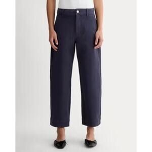 NWT Everlane Women's Blue The Utility Straight-Leg Pant Size 6R